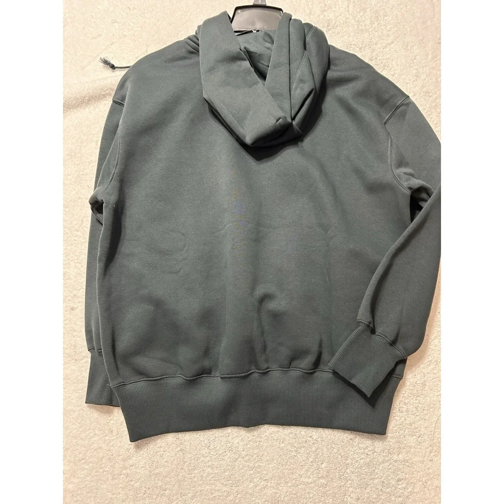 Nike Swoosh Women's Fleece Pullover Hoodie Pockets Drawstring Small DQ5860-391